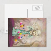 Carte Postale Imaginaire fille ange (Devant / Derrière)