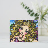 Carte postale Imaginaire fille de sirène de coquil (Debout devant)