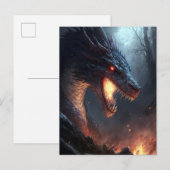 Carte postale Imaginaire Fire Dragon (Devant / Derrière)