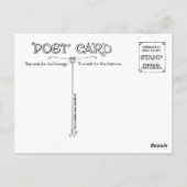 Carte Postale imaginaire FLOTTANT "DOUBLY BUBBLY" (Dos)