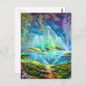 Carte Postale Imaginaire Lake (Devant / Derrière)