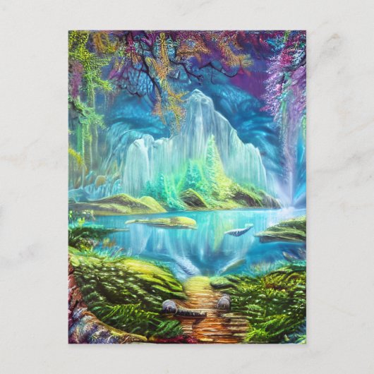 Carte Postale Imaginaire Lake (Devant)