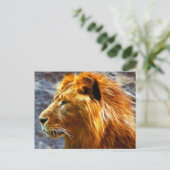 Carte postale imaginaire Lion (Debout devant)