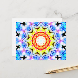 Carte Postale Imaginaire Prêtre Mage Magique Vibrant Mandela