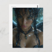 Carte Postale Imaginaire Rainy Dark Angel (Devant / Derrière)