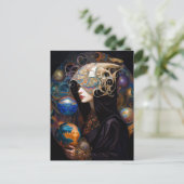 Carte postale Imaginaire Sorcière Sorcière foncée (Debout devant)