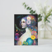 Carte Postale Imaginaire Surreal Cosmic femme déesse (Debout devant)