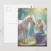 Carte Postale Imaginaire Unicorn (Devant / Derrière)