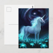 Carte Postale Imaginaire Unicorn (Devant / Derrière)