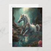 Carte postale Imaginaire Unicorn (Devant / Derrière)