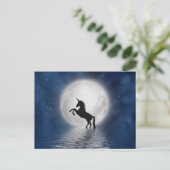 Carte postale Imaginaire Unicorn Moon (Debout devant)