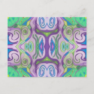 Carte postale Imaginaire vert violet