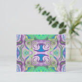 Carte postale Imaginaire vert violet (Debout devant)