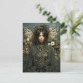 Carte Postale Imaginaire Woman and Insect Wings Scifi AI Art (Debout devant)