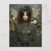 Carte Postale Imaginaire Woman and Insect Wings Scifi AI Art (Devant)