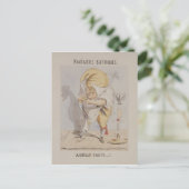 Carte Postale Imaginaires satiriques, caricature d'Adolphe (Debout devant)