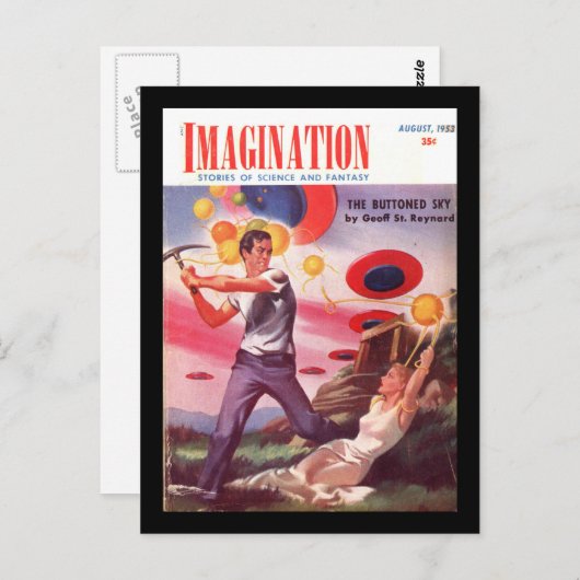 Carte Postale Imagination v04 n07 (1953-08.Greenleaf)_Pulp Art (Devant / Derrière)