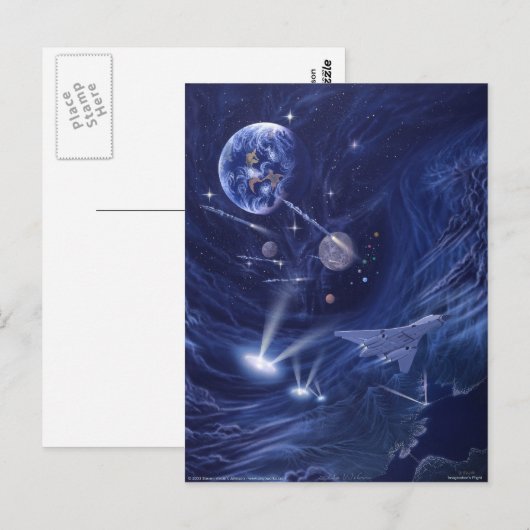 Carte Postale Imaginations de vol (Devant / Derrière)