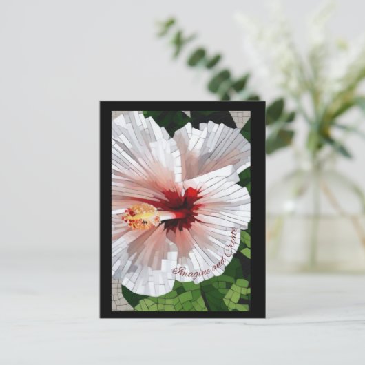 Carte Postale Imagine and Create Mosaic Flower Postcard (Debout devant)