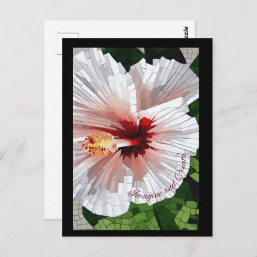 Carte Postale Imagine and Create Mosaic Flower Postcard (Devant / Derrière)