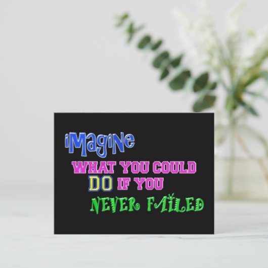 Carte Postale imaginez... (Debout devant)