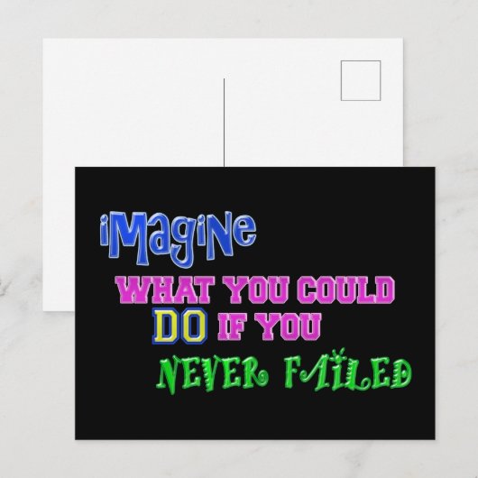 Carte Postale imaginez... (Devant / Derrière)