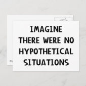 Carte Postale Imaginez Hypothétique (Devant / Derrière)