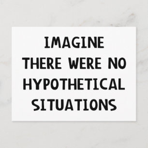 Carte Postale Imaginez Hypothétique