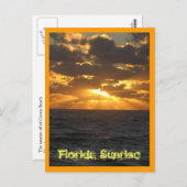 Carte Postale IMG_2860, Lever de soleil de Floride (Devant / Derrière)