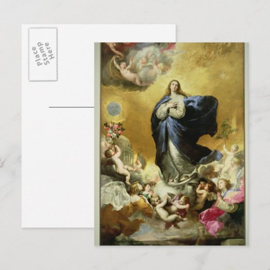 Carte Postale Immaculée Conception, 1635 (Devant / Derrière)