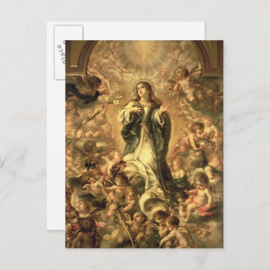 Carte Postale Immaculée Conception, 1670-1672 (Devant / Derrière)