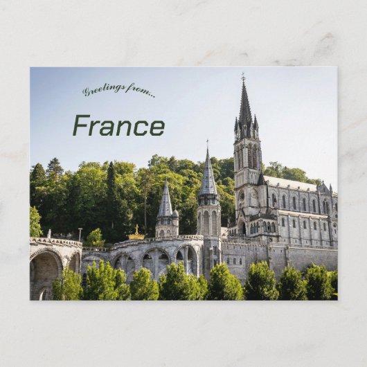 Carte Postale Immaculée Conception à Lourdes France (Devant)