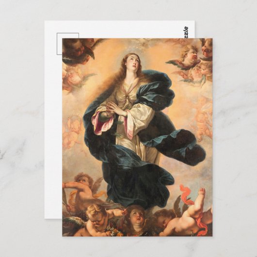 Carte Postale Immaculée Conception Assomption Vierge Palomino (Devant / Derrière)
