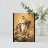 Carte Postale Immaculée Conception avec les Cherubs - Tiepolo (Debout devant)