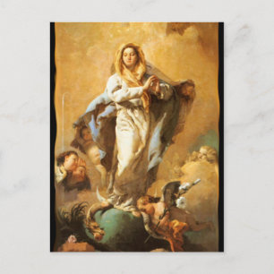 Carte Postale Immaculée Conception avec les Cherubs - Tiepolo