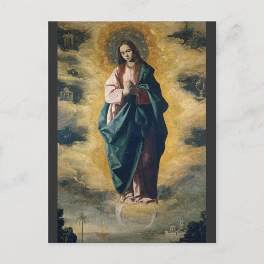 Carte Postale Immaculée Conception par Zurbarán (Devant)