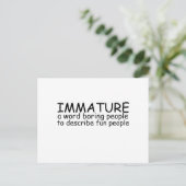 Carte Postale Immature (Debout devant)