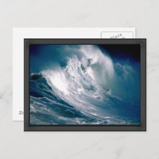 Carte Postale Immense Ocean Rogue Wave Peinture (Devant / Derrière)