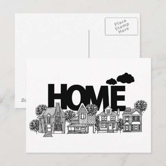 Carte Postale Immeuble (Devant / Derrière)