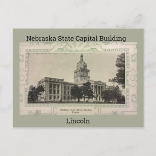 Carte Postale Immeuble de la capitale de l'État du Nebraska