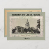Carte Postale Immeuble d'état du Nebraska (Devant / Derrière)