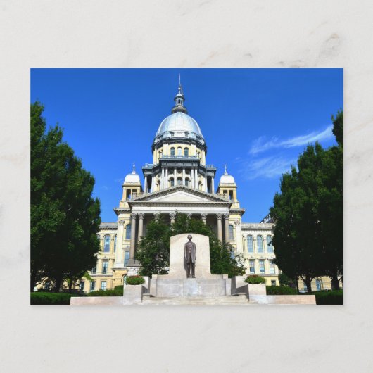 Carte Postale Immeuble du Capitole de l'État de l'Illinois, Spri (Devant)