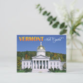 Carte Postale Immeuble du Vermont State Capitol, Montpelier (Debout devant)