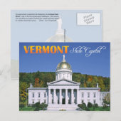 Carte Postale Immeuble du Vermont State Capitol, Montpelier (Devant / Derrière)