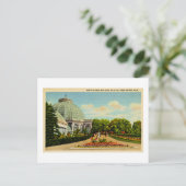 Carte Postale Immeuble horticole, Belle Isle Park, Michigan (Debout devant)