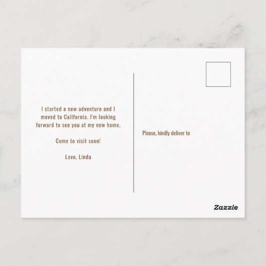 Carte Postale Immeuble moderne Faire-part mobile (Dos)