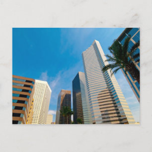 Carte Postale immeubles du centre-ville à Houston, Texas,