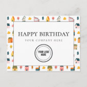Carte Postale Immo Fun Ajouter un logo pour joyeux anniversaire  (Devant)