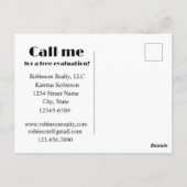 Carte Postale Immobilier Accueil Valeur Estimation Marketing Mai (Dos)