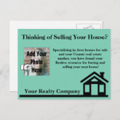 Carte Postale Immobilier Agent Immo Société Publicité Postc (Devant / Derrière)